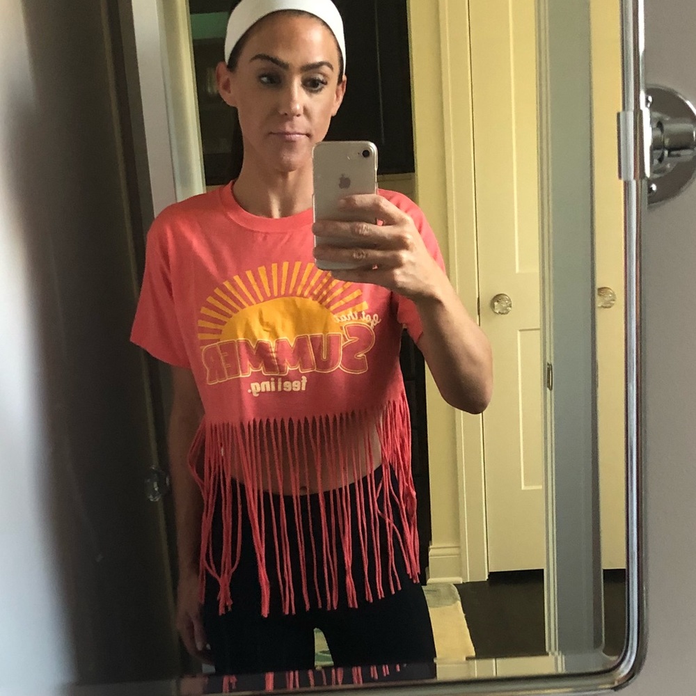Fringe tee